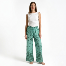 PANTALONE PALAZZO SATINATO FIORENZA AMADORI 9005
&nbsp; 
