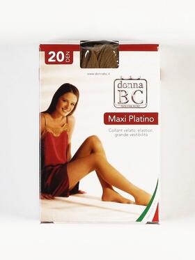Женские калиброванные колготки-стринги Donna BC Maxi Platino 20 XXXL 