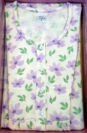 Women&#39;s short-sleeved cotton nightdress Silvia 41316 