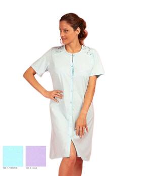 Silvia 44338 short-sleeved clinical nightdress in cotton jersey 