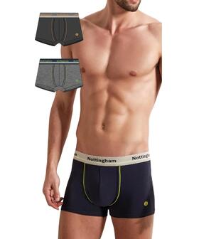Boxer uomo in cotone elasticizzato Nottingham 47575 TRI-PACK 