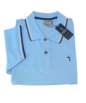 Men&#39;s short-sleeved polo shirt in cotton piquet Bahamas art. Lipari 