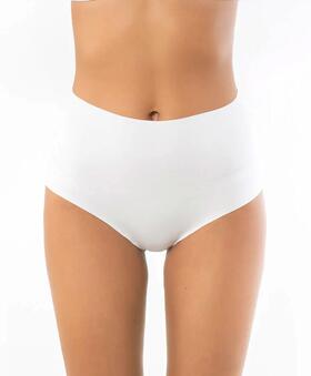 Sielei Invisible Cotton 15119 women&#39;s high-waisted briefs in laser-cut stretch cotton with lace 