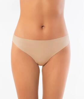 Brasiliana donna in cotone elasticizzato taglio laser con pizzo Sielei Invisible Cotton 15117 