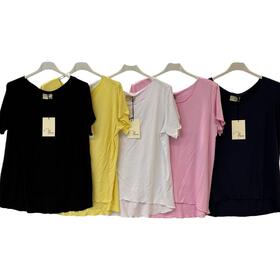 T-SHIRT DONNA MANICA CORTA TAGLIO VIVO FLORA 5228
&nbsp; 