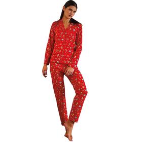 JADEA 5274 женская рождественская пижама-рубашка 