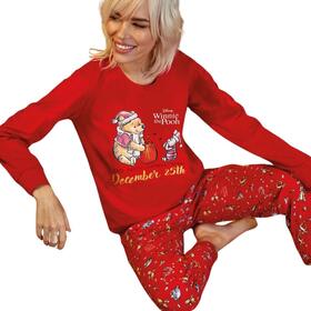 Женская длинная пижама с принтом Винни-Пуха JADEA 5275 