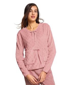 Tuta donna con zip in caldo pile coral Jadea 5286 