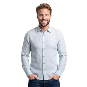 CAMICIA UOMO IN LINO MANICA LUNGA A RIGHE BE MISTIC 32535&nbsp; 