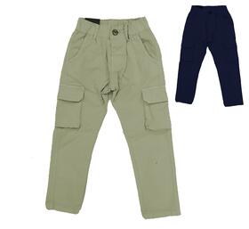 CHILDREN&#39;S LONG COTTON TROUSERS WITH BIG POCKETS BB-58517 