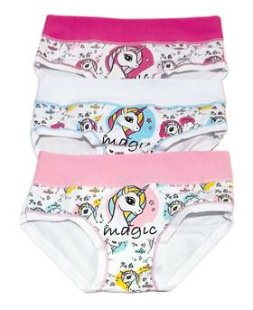 Slip bambina fascia alta in cotone elasticizzato Kika 613/A 