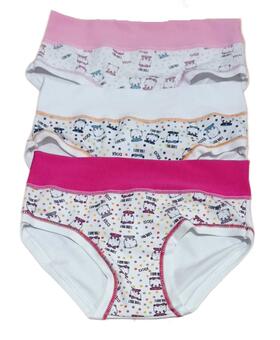 Slip bambina fascia alta in cotone elasticizzato Kika 617/A 