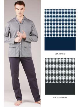 Open pajamas for men in warm cotton Bip Bip 6423 Tg. 4/7 