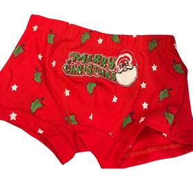 BOXER BIMBO ROSSO NATALE 6593 