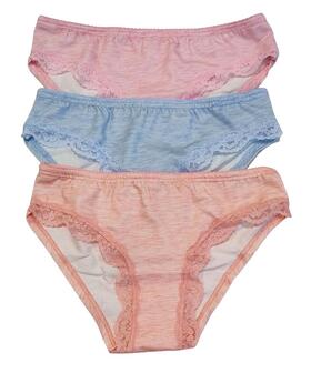 Culotte Jadea 6593 pour femme, en coton stretch et dentelle 