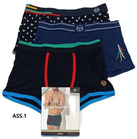 Boxer uomo moda in cotone elasticizzato Sergio Tacchini 7010B 