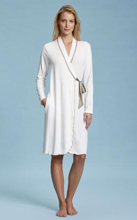 Women&#39;s dressing gown in viscose jersey Andra Lingerie 7397 