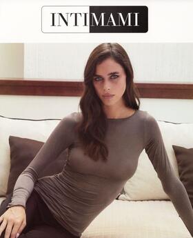 Intimami 74885 wool and modal boat-neck undershirt