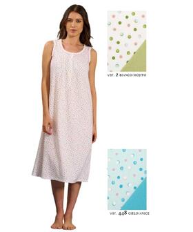 Linclalor 75274 Women&#39;s Wide Shoulder Cotton Jersey Nightgown 