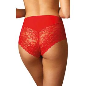 SLIP MIDI DONNA TAGLIO LASER CON PIZZO ROSSO NATALE JADEA 8016/R 