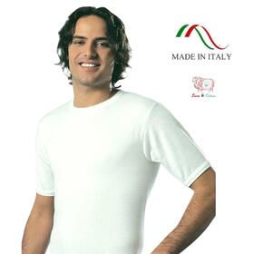 Maglia uomo girocollo lana e cotone Leable 90 Tg.4/8 