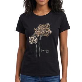 T-SHIRT DONNA MANICA CORTA FLORA 99057 