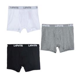 Boxer bambino in cotone elasticizzato Levi&#39;s 9L0311 TRI-PACK 