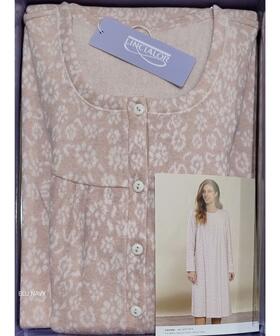 Linclalor 77875 Milano Stitch Wool Cotton Nightgown 