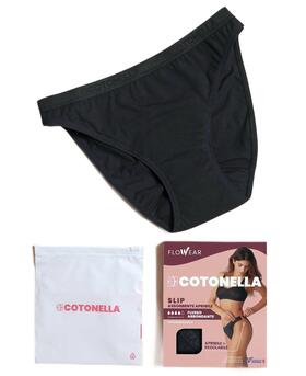 Slip assorbente apribile e LAVABILE in cotone elasticizzato Cotonella ADB96 