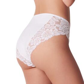 Slip donna midi in cotone-modal con pizzo Cotonella ADC89 