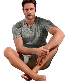 Pigiama uomo corto in jersey di cotone Infiore Uomo ARS754266 