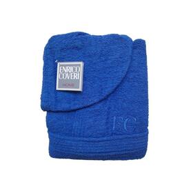 ACCAPPATOIO UNISEX IN SPUGNA DI COTONE CON CAPPUCCIO ENRICO COVERI 