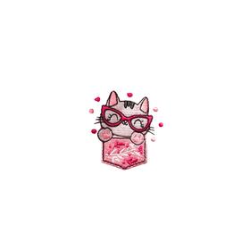 GREMBIULE ASILO BAMBINA ANDY&amp;GI&ograve; 90322 RICAMO GATTINO 