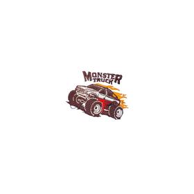 GREMBIULE SCUOLA BAMBINO ANDY&amp;GI&ograve; 90333 RICAMO MONSTER TRUCK 