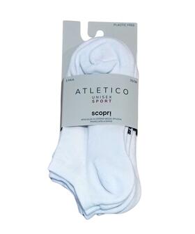 Mini-chaussette unisexe en coton et éponge Discover Atletico TRI-PACK 