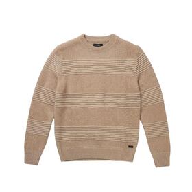 Maglione uomo girocollo a coste orizzontali Baci&amp;Abbracci 460181 