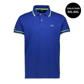 ÜBERFLUO-POLOSHIRT FÜR HERREN AUS PIQUET-BAUMWOLLE BACI&amp;ABBRACCI BAM2566 3XL-6XL 