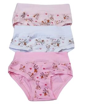 Slip bambina in cotone elasticizzato Emy B3022 
