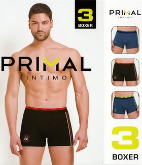 Boxer uomo in cotone elasticizzato Primal B355 TRI-PACK 