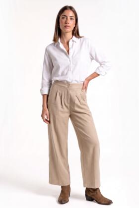 PANTALONE AMPIO CON PINCES FIORENZA AMADORI YV349
&nbsp; 