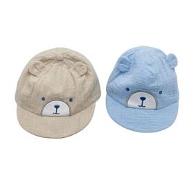 CAPPELLINO NEONATO CON VISIERA ORSETTO ELLEPI BH8010
&nbsp; 