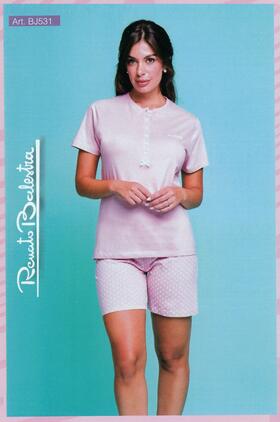 Pigiama donna corto in jersey di cotone Renato Balestra BJ531 