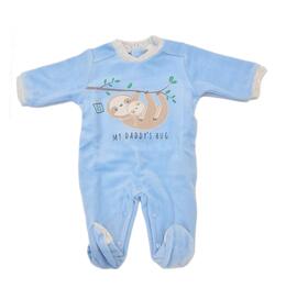 NEWBORN ONE-PIECE ONEsie IN CHENILLE WITH ELLEPI FOOT BQ3330 MA 