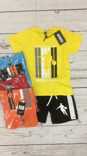 SHORT SET FOR BOYS T-SHIRT AND SHORTS BURBER BR90478 8-14 years 