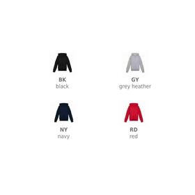 Felpa bambino french terry con cappuccio e zip BSK304 