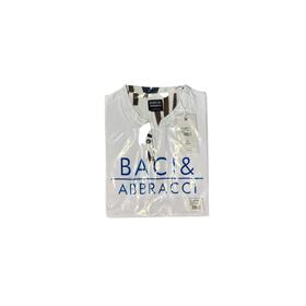 MEN&#39;S COTTON T-SHIRT WITH BUTTONS BACI&amp;ABBRACCI BAM5448 