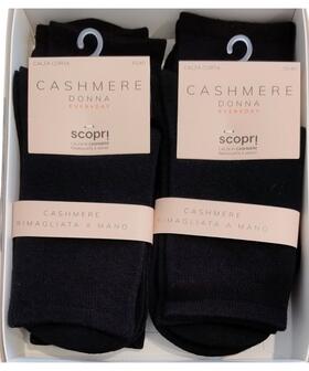 Calzino corto donna in cashmere Scopri Prisco CashmereDC 
