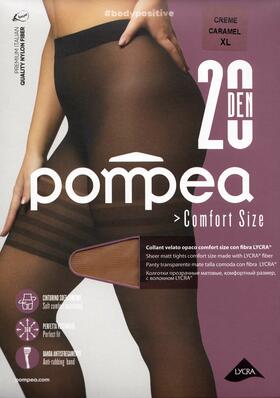 Pompea Opaque stretch PLUS SIZE tights CL 20 den 