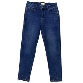 JEANS DONNA STRASS FLORA CY1608
&nbsp; 