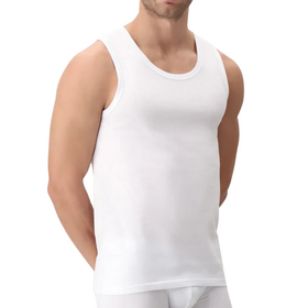 MEN&#39;S WIDE SHOULDER COTTON TANK TOP CAGI 1106 